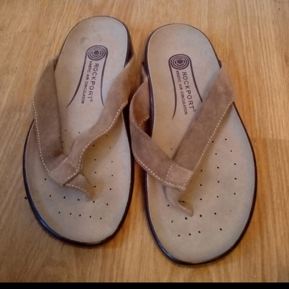 Rockport Kinetic Air Circulator Mens Leather Thong